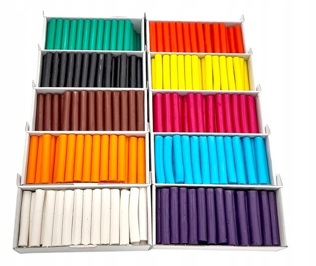 OGROMNY ZESTAW Plasteliny Dla Przedszkoli 10 kg 10 Kolorów Duży PLASTELINA