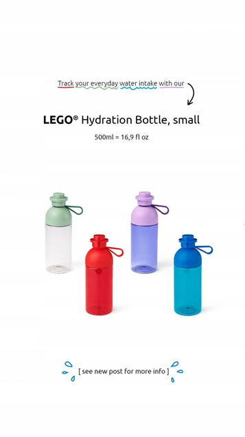 Bidon LEGO 500 ml Oliwkowy z Uchwytem – Oryginalny
