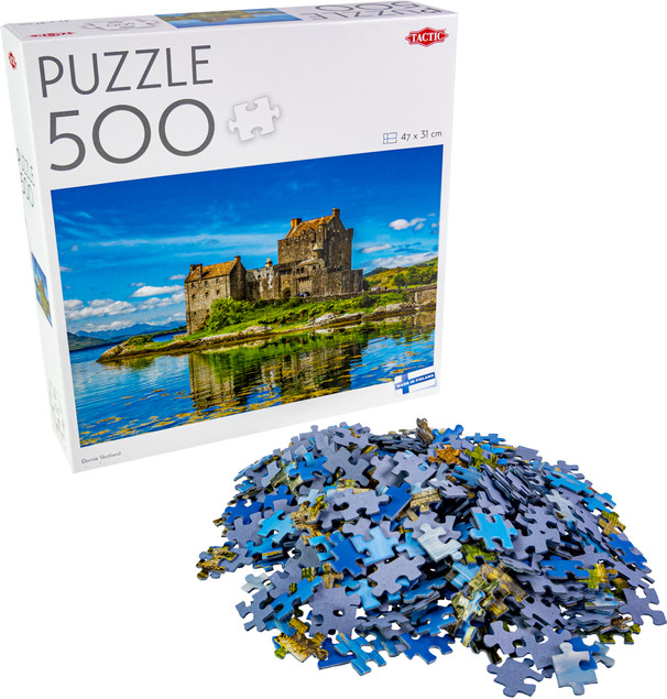 Puzzle Tactic 500 elementów – Malownicze Dornie, Szkocja