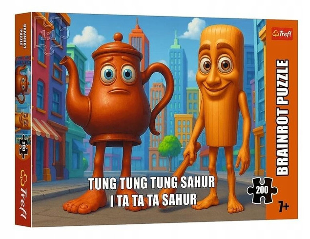 Trefl Puzzle 200 el. BrainRots Tung Tung Sahur 13364