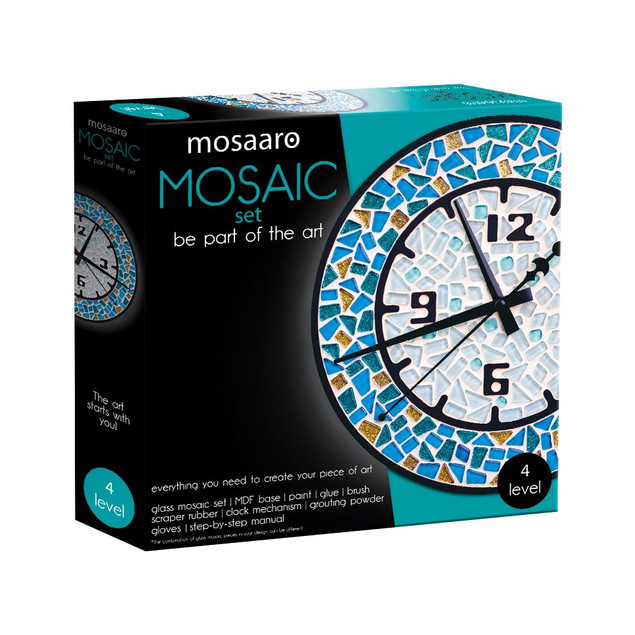 Mosaaro Zestaw Kreatywny Mozaika Okrągły Zegar DIY Poziom 4 MA4001