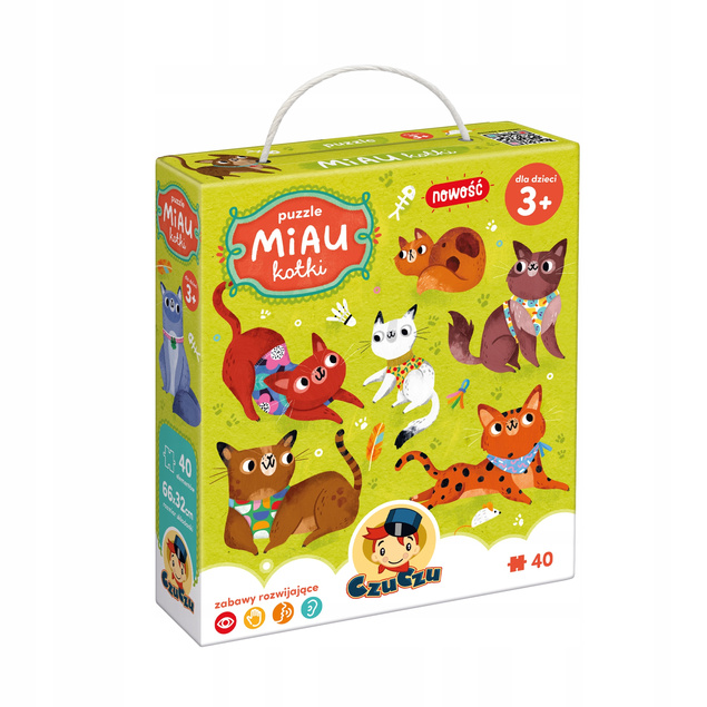 Puzzle Miau KOTKI Koty Kot Dla Dzieci 3+ CzuCzu