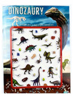 Książeczka z wypukłymi naklejkami Dinozaury