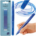 Długopis Zmazywalny Interdruk Academy Niebieski 0.7mm + 3 Wkłady