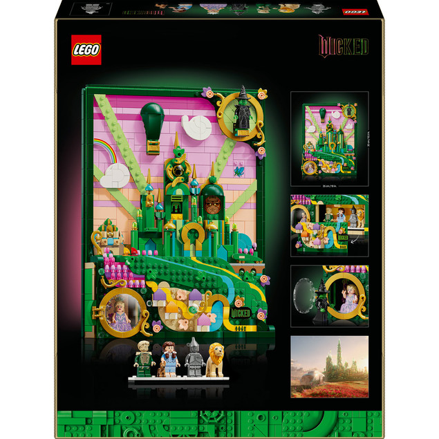 Klocki LEGO Wicked Obraz Emerald City (75685) – 1518 el. Kolekcjonerska Dekoracja