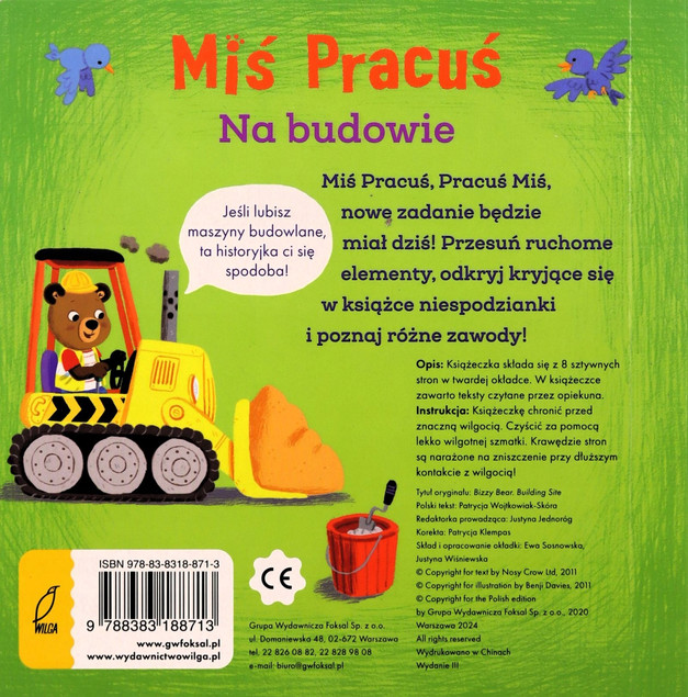 Miś Pracuś na budowie Benji Davies