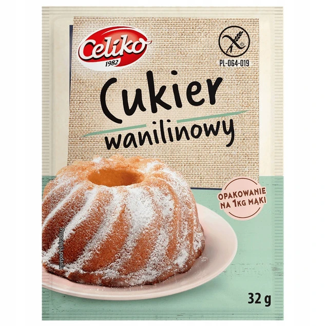 Celiko Cukier Wanilinowy Bezglutenowy 32g