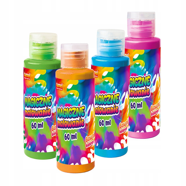 Zestaw farbek do malowania Dumel 4x60 ml kolorowe