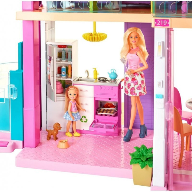 Barbie WILLA domek dla lalek światło dźwięk FHY73