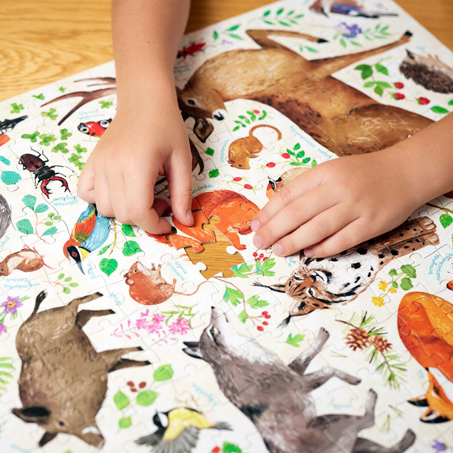 CzuCzu Puzzle 300 Odkrywcy Dzika przyroda z Plakatem Edukacyjnym