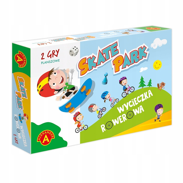 Gra planszowa Skate Park/Wycieczka rowerowa - rodzinna 6+ Labo Market