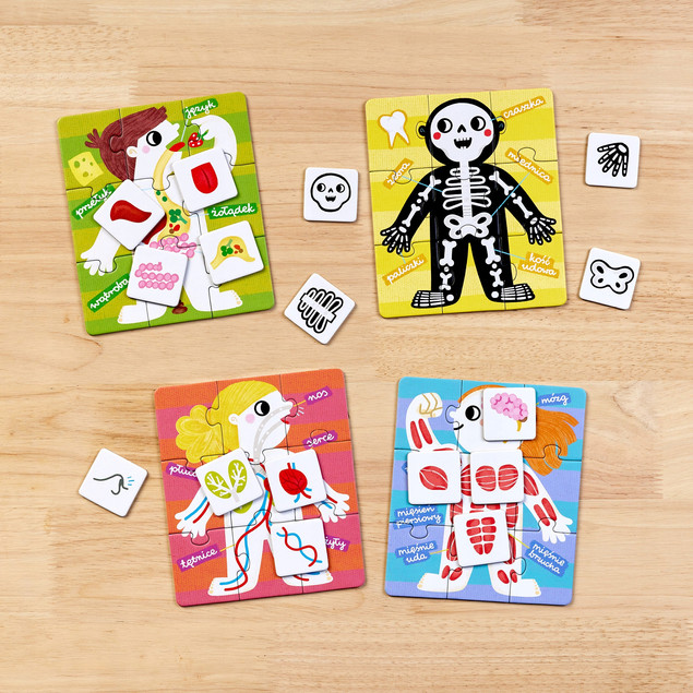 CzuCzu Puzzle i Gra 'Moje Ciało' 3+ (36 el.) - Edukacja i Zabawa