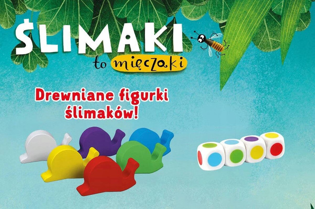 Ślimaki To Mięczaki Gra Planszowa Kości Wyścig 5+ Nasza Księgarnia