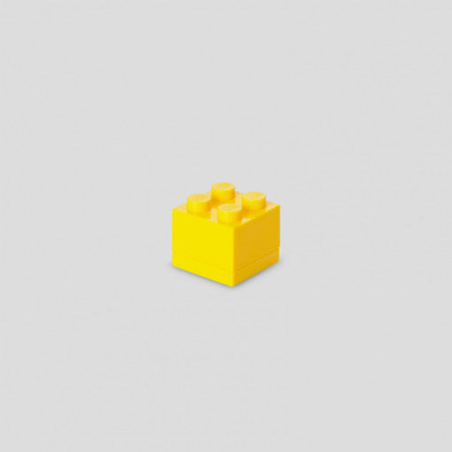 Pojemnik LEGO Mini 2x2 Żółty 40111732 na Przekąski i Drobiazgi