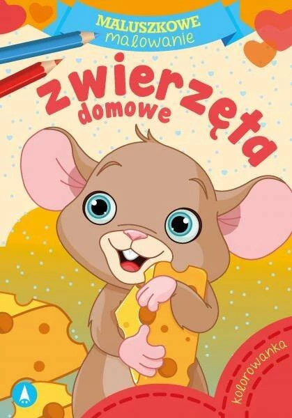 MALOWANKI KOLOROWANKI Z NAKLEJKAMI MALUSZKOWE MALOWANIE ZWIERZĘTA