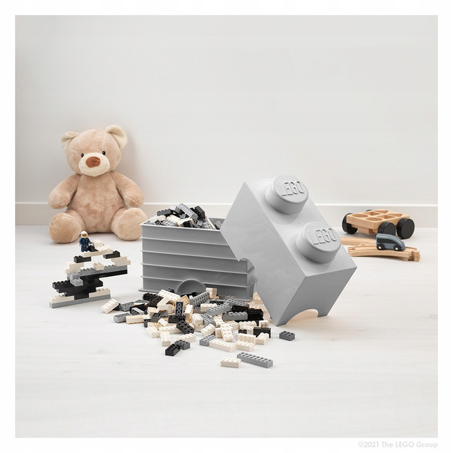 LEGO Classic Pojemnik na klocki 4x2 szary 40041740