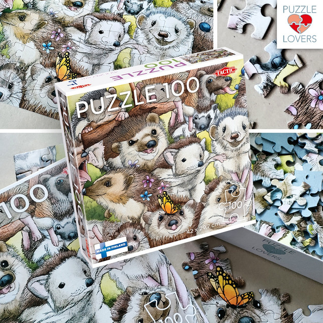 Puzzle Tactic 100 Jeże (Hedgehogs)