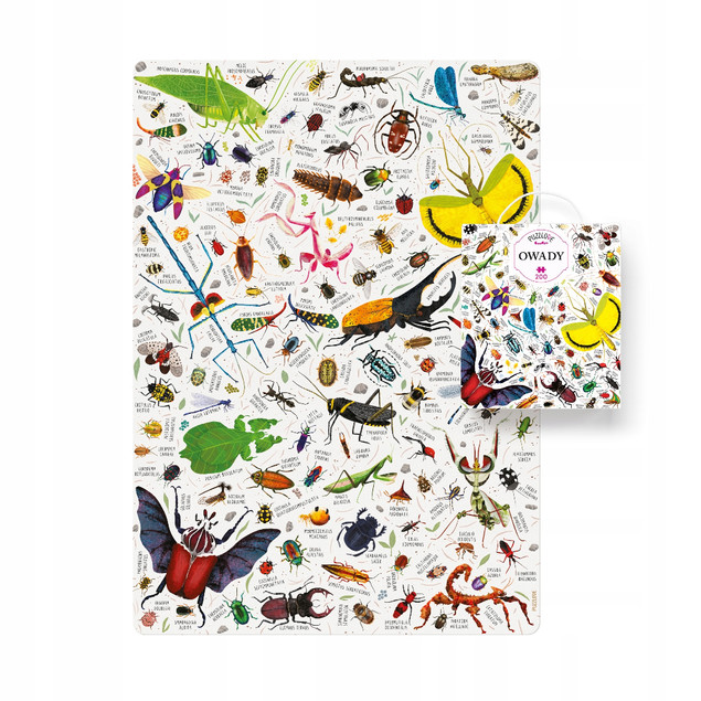 Puzzlove CzuCzu Owady 200 el. Puzzle Przyrodnicze dla Dzieci i Rodziny