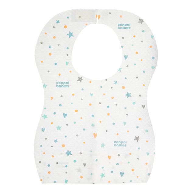 CANPOL BABIES Wodoodporne Śliniaki Jednorazowe z Kieszonką 10 szt. 1/800