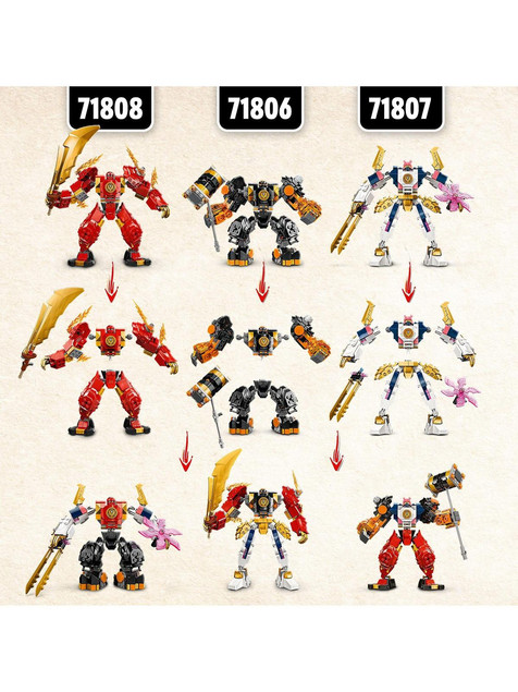 Lego NINJAGO 71808 Mech żywiołu ognia Kaia