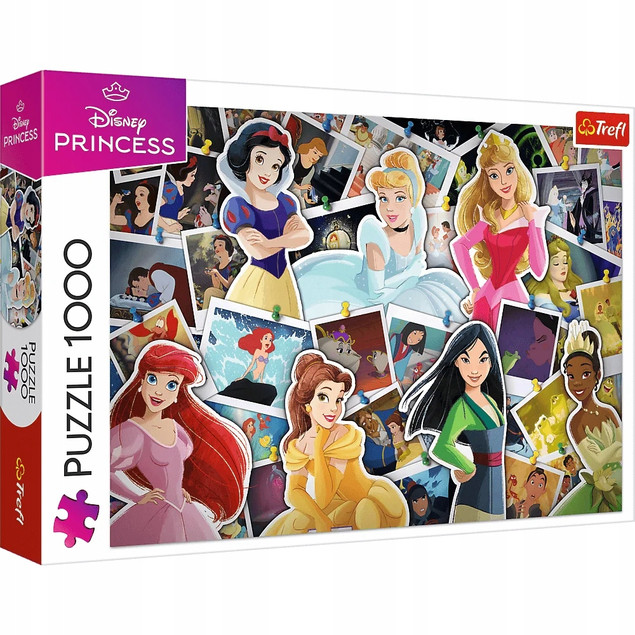Puzzle 1000 Disney KSIĘŻNICZKI DISNEYA Śnieżka Bella Ariel Mulan Trefl