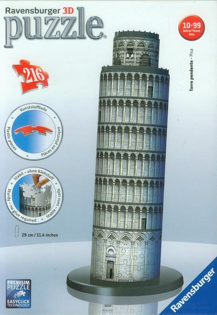 Ravensburger Puzzle 3D 216 Krzywa Wieża w Pizie