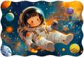 Puzzle 20 el. Maxi C-02450 Little Astronaut