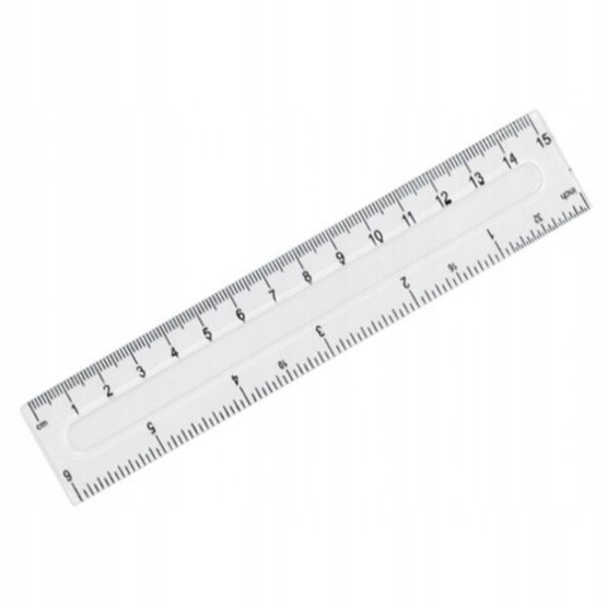 Linijka 15 cm przezroczysta Fiorello