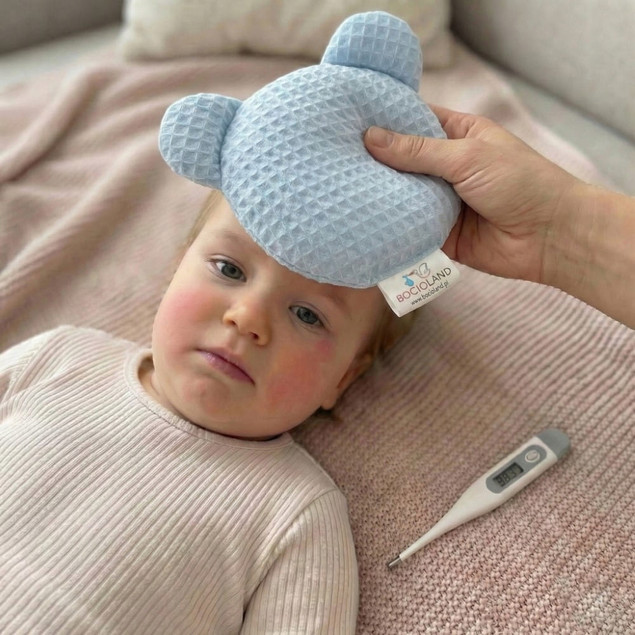 BOCIOLAND Termofor z PESTEK WIŚNI Medyczny Antyalergiczny Na Ból BLUE 180g