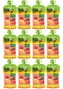 12x BOB SNAIL Smoothie BANAN MALINA Bez Dodatku Cukru Mus 120g
