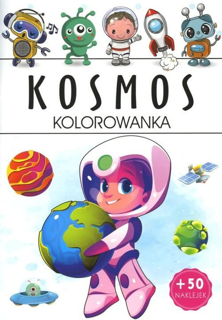 Kolorowanka Kosmos z Naklejkami Praca Zbiorowa Arti