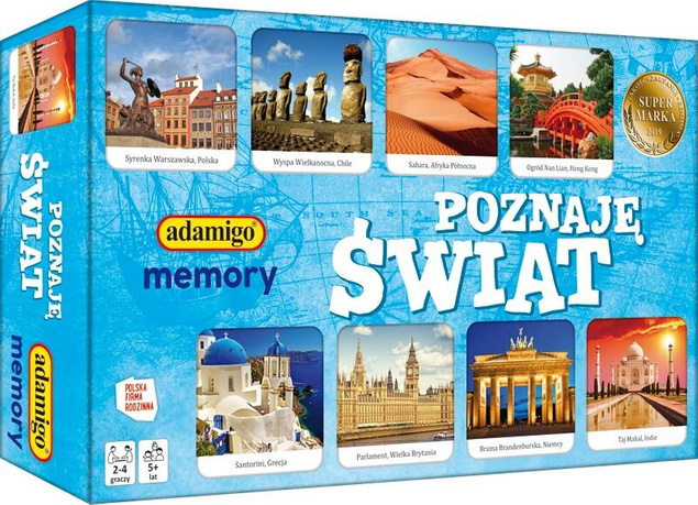 Gra Memory Poznaję Świat Pamięciowa Dla Dzieci 5+ Adamigo