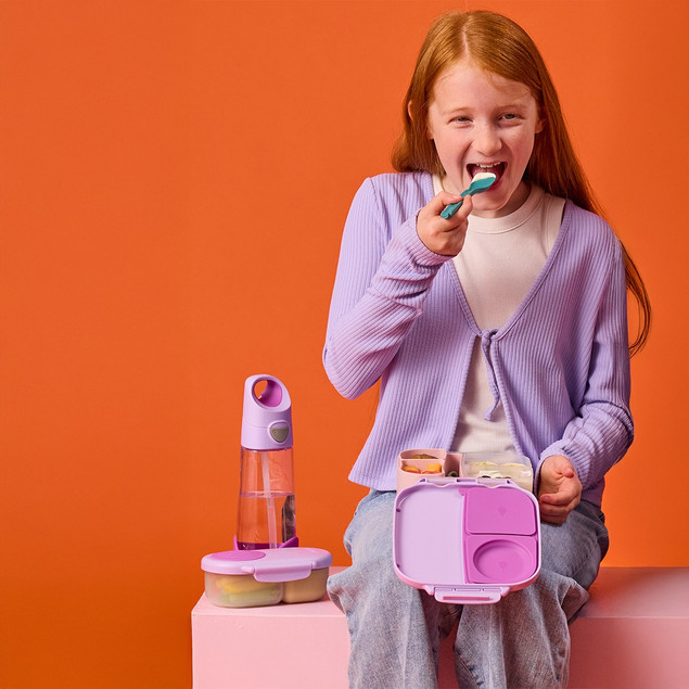 B.box Pudełko na Przekąski Średnie Sugar Plum - Lunchbox dla Dzieci 1L