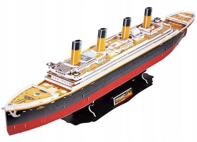 Puzzle 3D Układanka TITANIC 113el. Duży Model 7+ Cubic Fun DA-01565