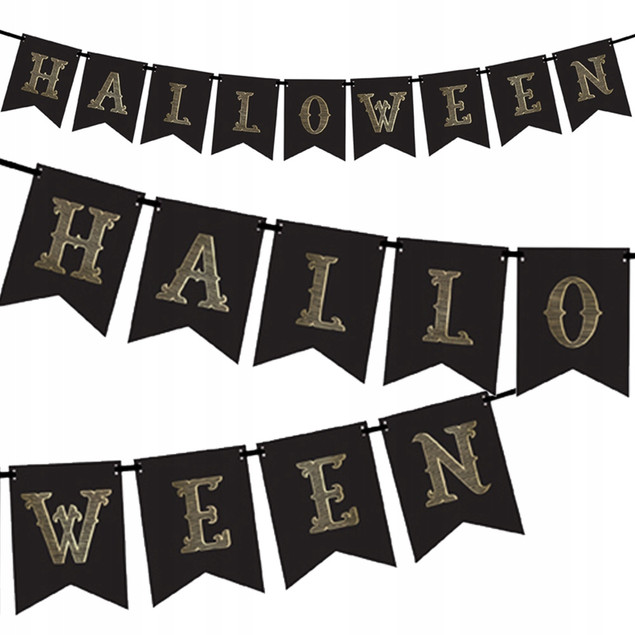 Girlanda na Halloween Party Deco GRL47 175 cm czarna