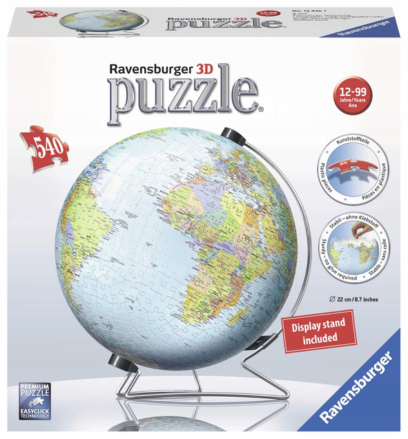 Puzzle 3D Ravensburger 124367 540 el. Globus