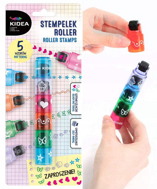 Zestaw PIECZĄTEK Stempelek Roller Kidea