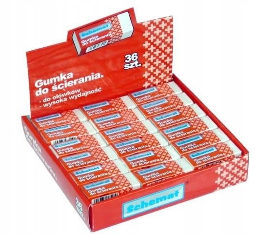 Gumka do ścierania 36szt