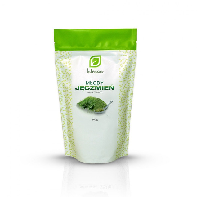 Zielony jęczmień Intenson proszek 100 g raw wegański superfood