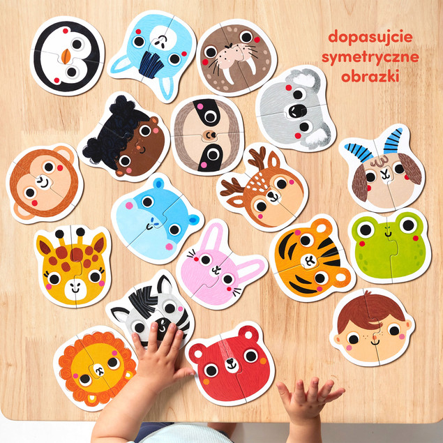 CzuCzu Pierwsze Puzzle Buzie Zwierzątka 15m+
