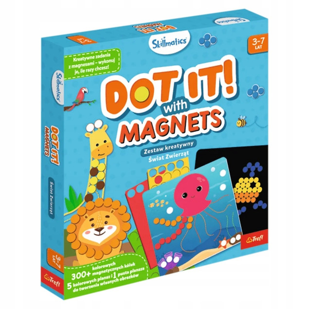Trefl Skillmatics Dot It With Magnets zestaw kreatywny świat zwierząt 62601