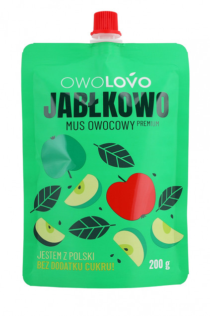 OWOLOVO Mix Musów TUBKA dla Dzieci Dorosłych 40x200g MEGA ZESTAW 10 Smaków