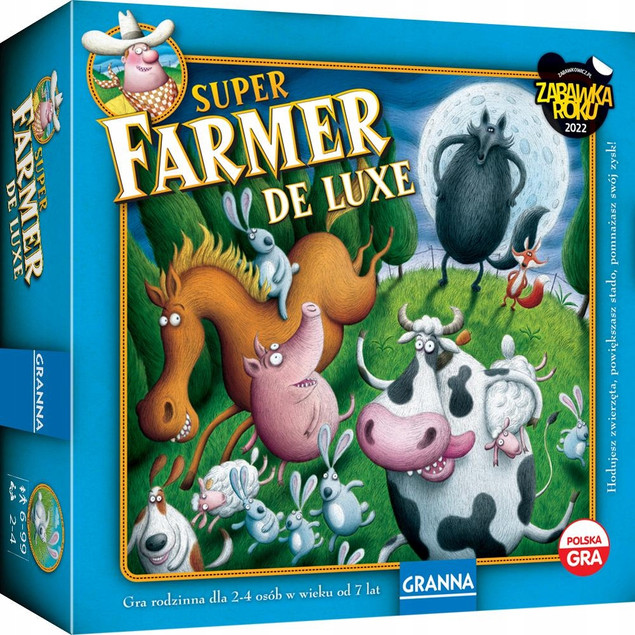 Gra Super Farmer De Lux Planszowa Rodzinna Z Figurkami 7+ Granna