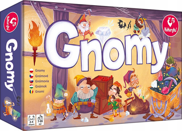 GNOMY Gra Planszowa Dla Dzieci Rodzinna 7+ Kukuryku