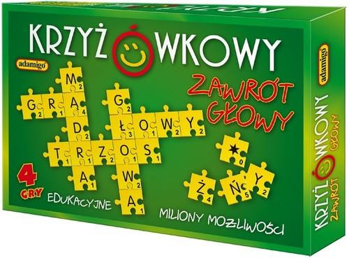 Adamigo Gra Planszowa Krzyżówkowy Zawrót Głowy | Edukacyjna Gra Słowna