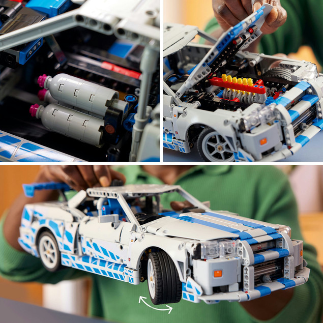 LEGO Technic 42210 Nissan Skyline GT-R (R34) "2 Szybcy i Wściekli" – Model Samochodu dla Dorosłych