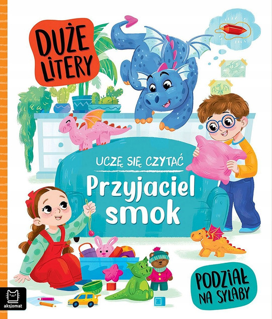 Uczę się czytać: Przyjaciel Smok. Duże litery, Podział na sylaby