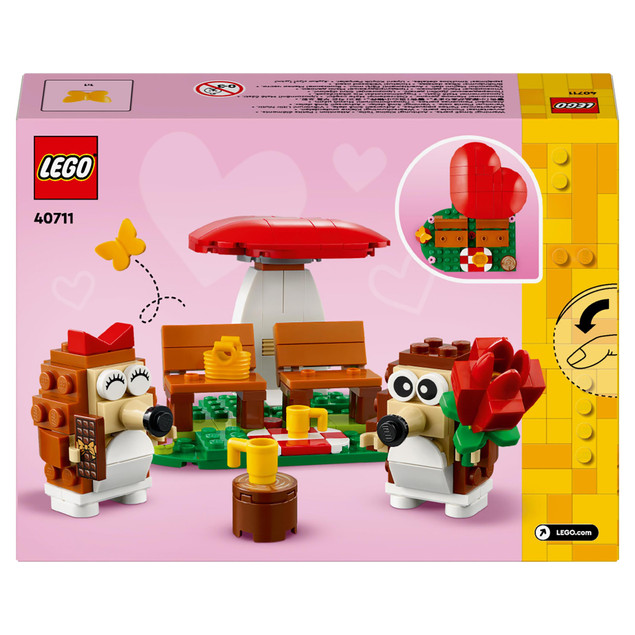 LEGO Ikony 40711 Jeżowy Piknik - Uroczy Zestaw Klocków 166 El.