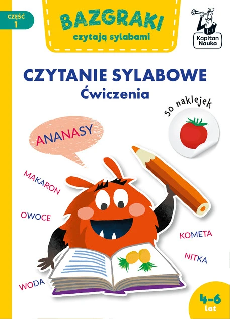 Bazgraki czytają sylabami czytanie sylabowe ćwiczenia Zuzanna Osuchowska
