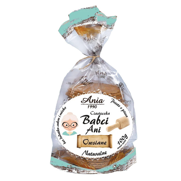 Ciasteczka Babci Ani owsiane naturalne 100 g